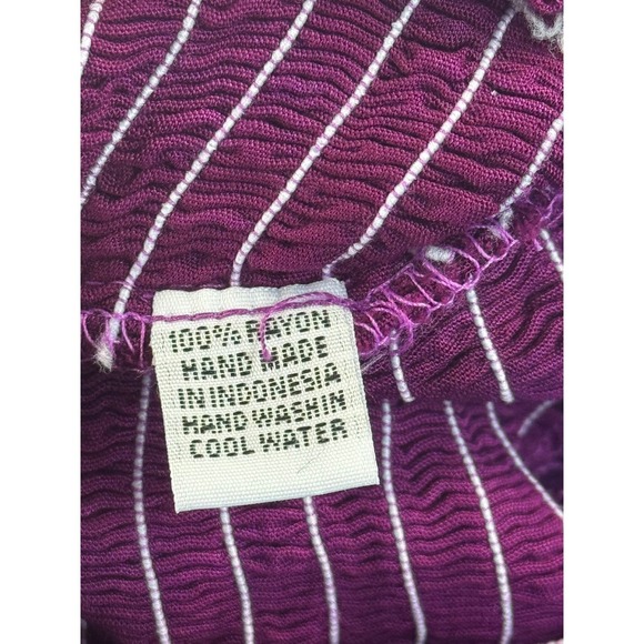 Just From Bali Purple Tie Dye Off Shoulder Bell Sleeve midi‎ Dress one size S ,M - Picture 13 of 15